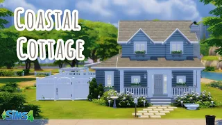 Small Blue Coastal Cottage // The Sims 4 Speed Build