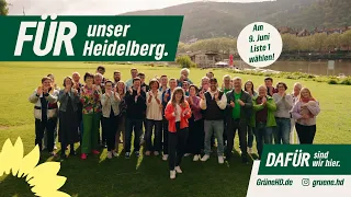 FÜR unser Heidelberg. Am 9. Juni Liste 1 wählen!