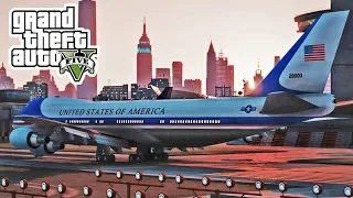 GTA 5 — Kann die Air Force One in Liberty City landen? — GTA 5 Mods Deutsch