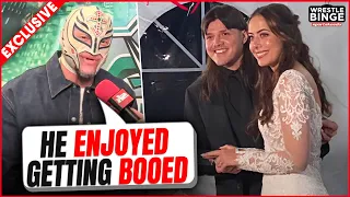 Rey Mysterio on Dominik getting booed at his wedding