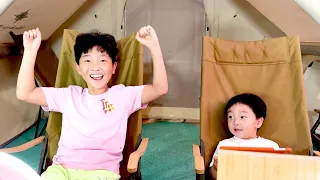 예준이의 가족 여행놀이 캠핑놀이 겨울 한국여행 Family Fun Trip with Camping