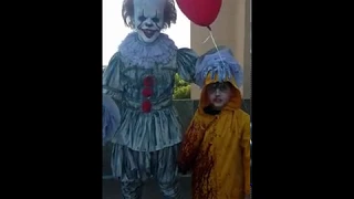 Pennywise and Georgie You'll Foat Too IT 2017