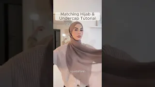 Matching hijab and undercap tutorial | chiffon hijab style #hijab #hijabtutorial #hijabstyle