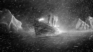 Winter Snow Storm & Frosty Wind for Sleeping and Relaxation | The Ship was stuck in an Icy Sea
