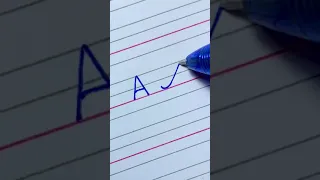 Print Handwriting vs Cursive Writing Letters A | A to Z |Easy Cursive writing for beginners |i Write