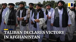 Taliban declares victory from Kabul airport after last US troops leave Afghanistan