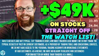 +$49k Trading $KODK and $FRAN Straight Off The Watch List! | Ross's Trade Recap