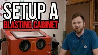 How to set up a Harbor Freight Blasting Cabinet