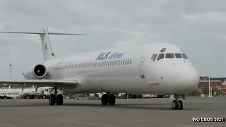 MD-82 Alk Airlines (OST/EBOS) Ostend Airport 4K