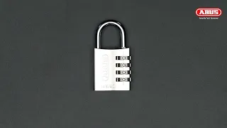 [116] ABUS 145/40 40mm Aluminium Combination Padlock with resettable code - Silver (EAGLE)