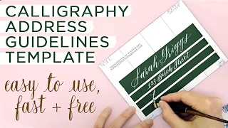 *Free* Calligraphy Envelope Address Guidelines Template