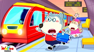 Bekle! Wolfoo Trene Geç Kaldı - İyi Alışkanlıklar - Çocuklar İçin Çizgi Filmler 🐺 @WolfooTurkce