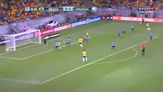 Brasil 2 x 2 Uruguai eliminatórias da copa  do mundo 25 /03/2016