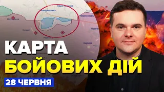 ⚡ЗСУ глибоко просунулись ПІД ЗАПОРІЖЖЯМ / Карта БОЙОВИХ ДІЙ на 28 червня