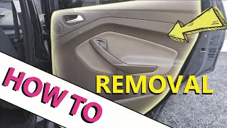 Rear Door Panel Removal for 2013-2016 Ford Escape: HOW TO ESCAPE