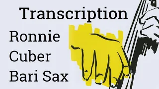 Ronnie Cuber - Nostalgia in Times Square | Baritone Saxophone Transcription