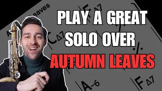 Easy Solo Technique For Autumn Leaves Using Chord Tones
