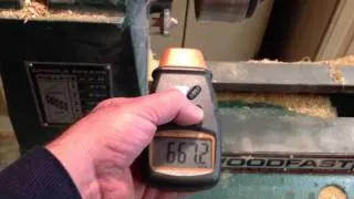 How I check the RPM of the Wood Lathe