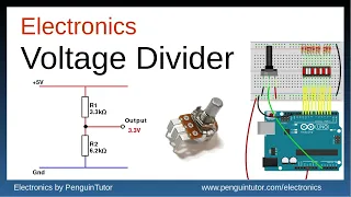 Understanding Electronics - Voltage Divider - With Arduino bar graph circuit