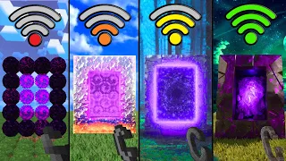 nether portal with different Wi-Fi in Minecraft be like