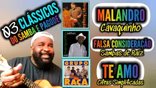 Malandro - JORGE ARAGÃO | Falsa Consideração - MARQUINHOS SATHAN | Te Amo - GRUPO RAÇA | CAVACO MPB