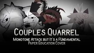 Couples Quarrel - Monotone Attack but It's A Fundamental Paper Education Cover - FNF Cover