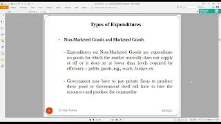 VIDEO 12 PUBLIC EXPENDITURE ANALYSIS