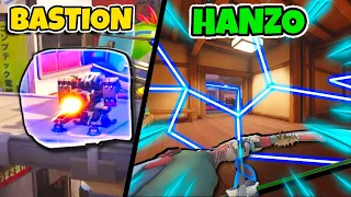 10 ABILITIES That Got BANNED From Overwatch 2! (Bastion Shield, Hanzo Scatter Arrow, & More!)