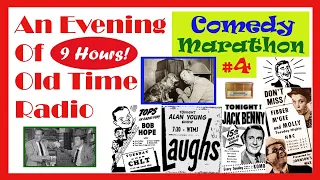 All Night Old Time Radio Shows - Comedy Marathon #4 | 9 Hours of Classic Radio Shows