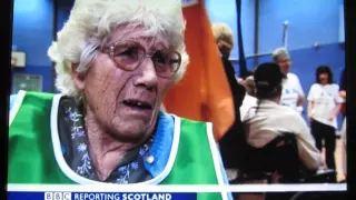 BBC Reporting Scotland coverage of the Senior Sporting Games Sept 2015