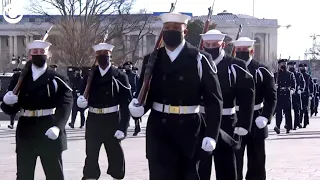 Military Pass in Review at the US  Capitol