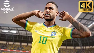 eFootball 2024 - Brasil vs França | Gameplay Online [4K] PS5