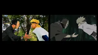 Naruto fans - Minato vs Obito ... credit to youtube...after effects 👉🏽👈🏽