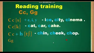Вчимося читати англійською. Читання букв Cc, Gg