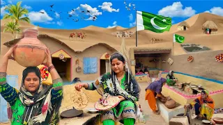 Desert Women Morning Routine In Summer Pakistan | Cooking Afternoon Breakfast | Village Life