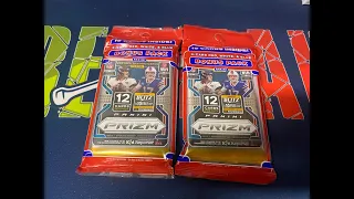 Opening 2 Value Packs of 2021 NFL Panini Prizm Football!! Nice Red White and Blue QB Pull!!