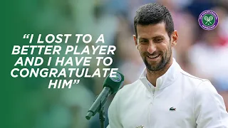 Novak Djokovic | Finalist Interview | Wimbledon 2023