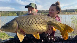 ЛОВЛЯ ТРОФЕЙНОГО КОРОПА! Доброгостівське водосховище. Рибалка у Львівській області.