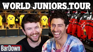 WE TOURED EVERY WORLD JUNIORS LOCKER ROOM