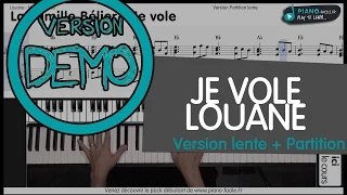 Cover Je vole Louane (Michel Sardou) avec partition - Tuto Piano