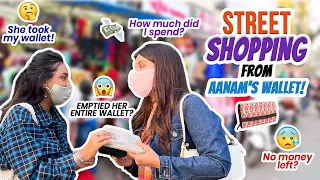 *HUGE* Street Shopping Challenge from @AanamC 's Money!! BEST Bandra Haul & Wallet Swap! | Heli Ved