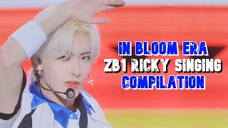 zb1 ricky casual singing compilation | in bloom era