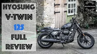 Hyosung Aquila GV125S V-Twin Full Review! Is this the coolest bobber 125 you can get?