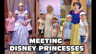 Meeting all the princesses at Disney world