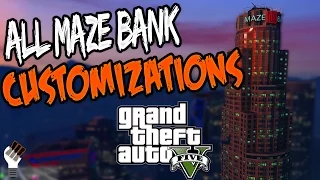 All Maze Bank Interior Customization and Feature Options! (GTA5: Finance and Felony)