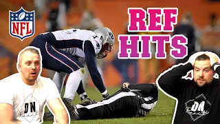British Reactions to NFL Referees Getting Hit Compilation (REACTION)