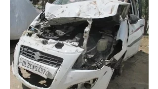LATEST CAR ACCIDENT OF MARUTI RITZ IN INDIA
