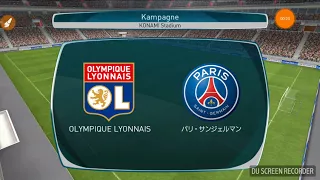 OLYMPIQUE LYONNAIS VS. Paris ST. GERMAIN.  PES 2017 HALBZEIT