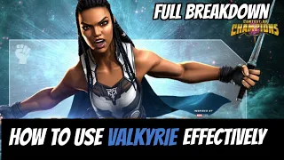 How to use Valkyrie Effectively |Full Breakdown| - Marvel Contest of Champions