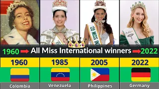 All Miss International  winners  || 1960  - 2022